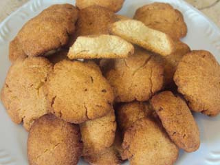 Biscoitos de limão com canela