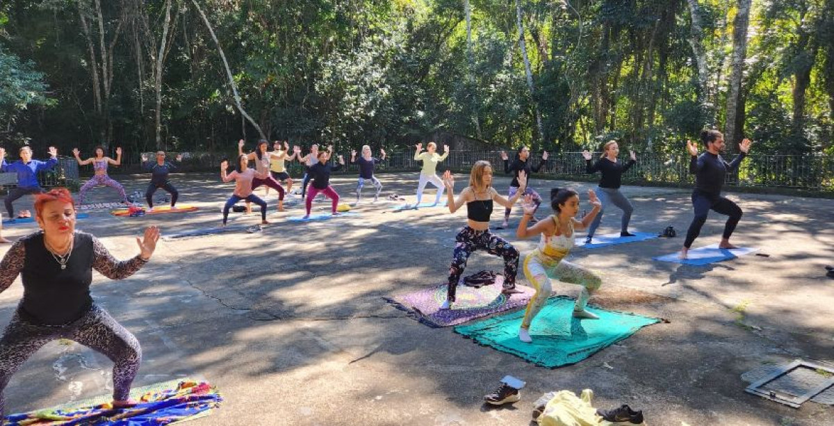 Yoga no Parque Municipal tem mudança de horário neste domingo, 1º