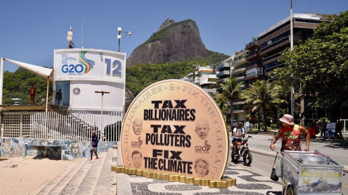 RJ: protesto pede taxação de super-ricos para financiar combate à fome