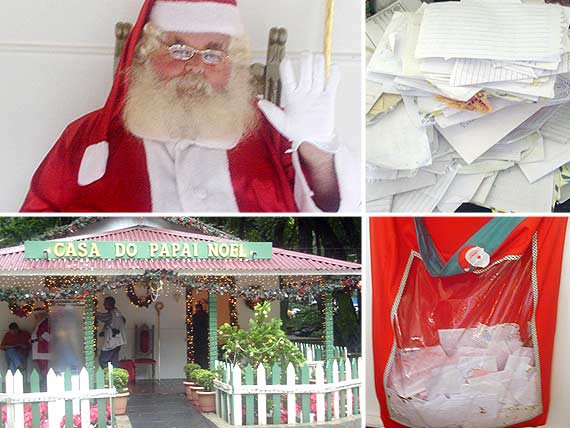 Foto da Casa do papai Noel, cartas e
do bom velhinho