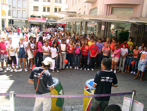 ação no Calçadão