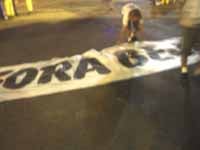 Foto do protesto no jogo do
Tupi