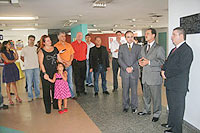 Foto da inauguração do Espaço Poupança Jovem