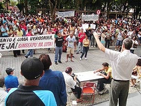 Foto da manifestação