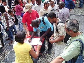 Foto da manifestação