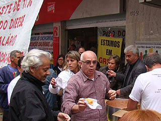 Protesto dos bancários