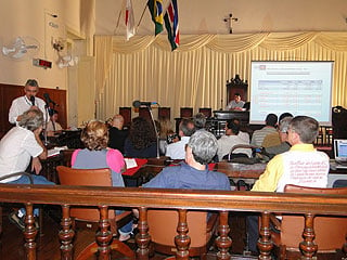 Foto da apresentação de André Zucchi