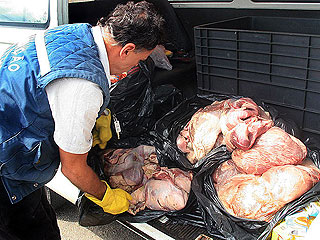 Foto de apreensão de carne