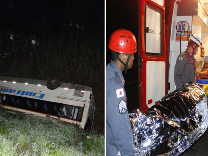 Acidente de ônibus deixa 16 feridos