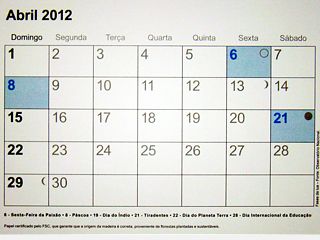 Foto de calendário