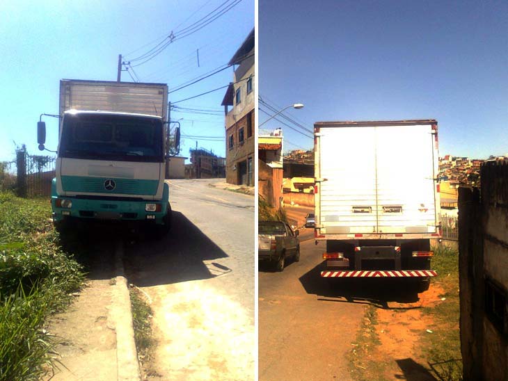 Caminhão do bairro Santa Luzia