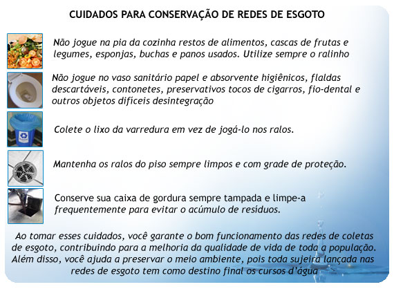 Dicas de cuidados para conservar as redes de esgoto