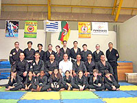 Mestre Fernando Ribeiroe outros atletas de Hapkido