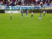 Foto do jogo no campo do Est?dio Municipal M?rio Hel?nio em Juiz de Fora