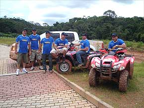 Foto da equipe de rally