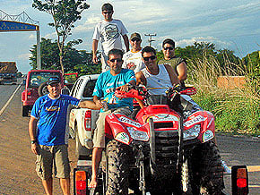 Foto da equipe de rally