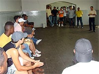 Foto da apresentação dos jogadores