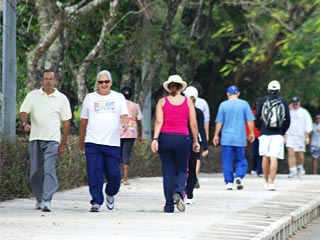 Caminhada no campus da UFJF