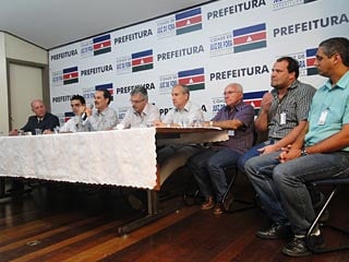 Foto da coletiva