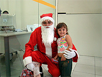 Papai Noel e Maria Luiza