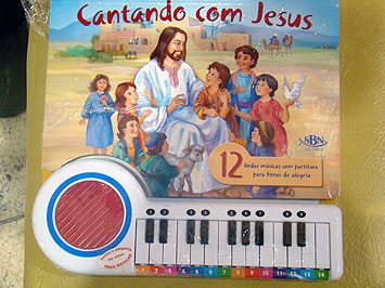 Foto de um livro musical