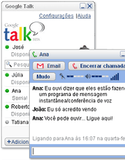 imagem da janela do orkut talk