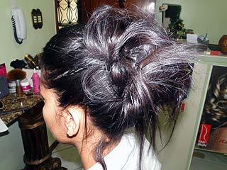 Foto de penteado pronto