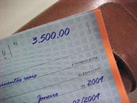 foto de cheque