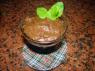 Creme de abacate com chocolate