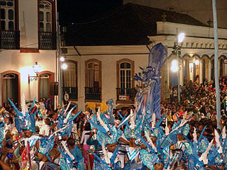 Foto do carnaval de Ouro Preto