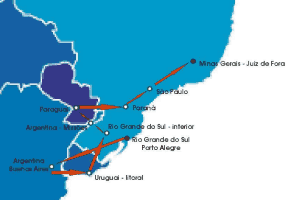 Mapa do primeiro mochil?o